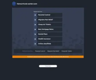 Hemorrhoid-Center.com(Hämorrhoiden) Screenshot