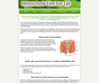 Hemorrhoidfreeforlife.com(HemorrhoidFreeForLife) Screenshot