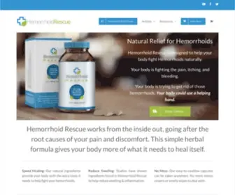 Hemorrhoidrescue.com(Hemorrhoid Rescue) Screenshot