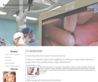 Hemosystem.com(O medycynie) Screenshot