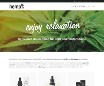 Hemp.ch(Schweizer Online) Screenshot