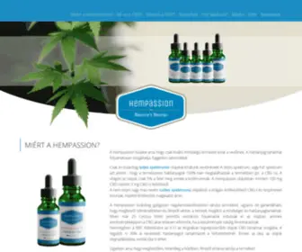 Hempassion.hu(Magas minőségű kender alapú étrend) Screenshot