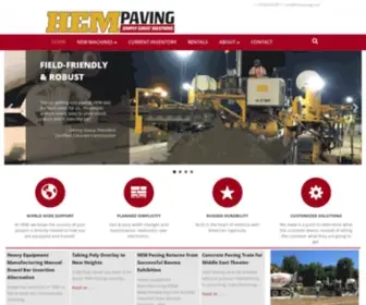 Hempaving.com(Concrete Paver Machines) Screenshot