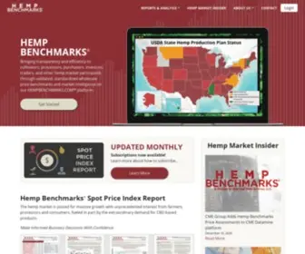 Hempbenchmarks.com(Hemp Benchmarks) Screenshot