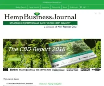 HempbizJournal.com(Make the right cannabis business decisions with data. new frontier data) Screenshot
