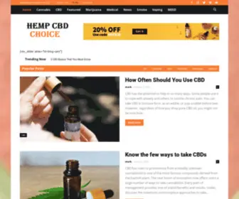 Hempcbdchoice.com(Hemp CBD Choice) Screenshot