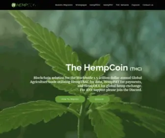 Hempcoin.org(The HempCoin (THC)) Screenshot