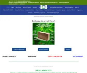 HempcreteStores.com(Hempcrete Contractors Builders Investors) Screenshot