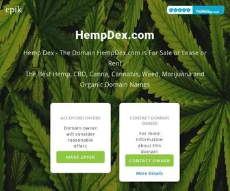 Hempdex.com(Marijuana business network) Screenshot