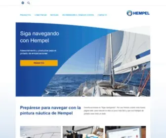 Hempelyacht.es(Hempel Yacht website) Screenshot