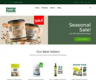 Hempfoods.com.au(Hemp Foods Australia) Screenshot