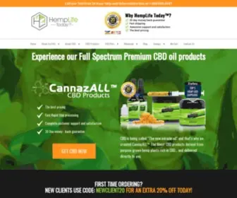 Hemplifetoday.com(CBD Store) Screenshot