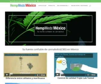 Hempmedsmx.com(Primera empresa legal en méxico donde puede comprar productos con cannabidiol (cbd)) Screenshot