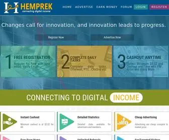 Hemprek.com(Ptc) Screenshot