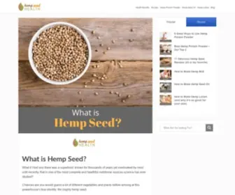 Hempseedhealth.com(Hemp Seed Health) Screenshot