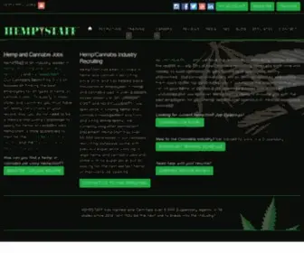 Hempstaff.com(Hemp & Cannabis Recruiting and Training) Screenshot