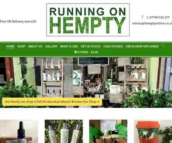 Hemptyonline.co.uk(Running on Hempty) Screenshot