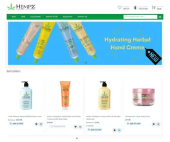 Hempzbeauty.com(Hempz Beauty) Screenshot