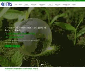 Hems.org.in(Haryana Environmental Management Society) Screenshot