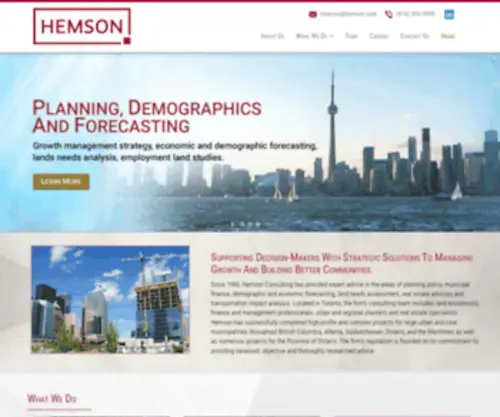 Hemson.com(Urban & Regional Planning) Screenshot