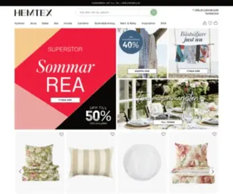 Hemtex.se(Handla din heminredning och hemtextil online) Screenshot