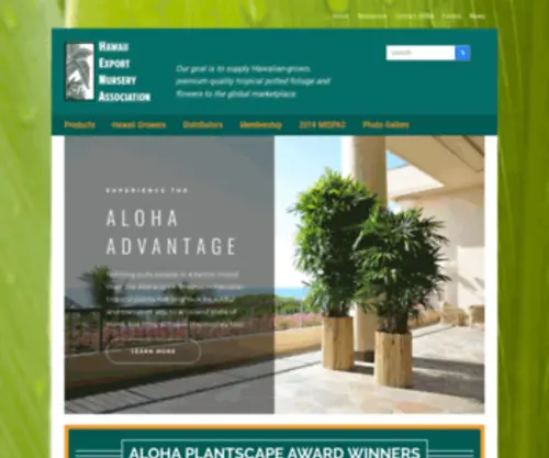 Hena.org(Hawaii Export Nursery Association) Screenshot