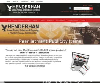 Henderhan.com(Screen Printing) Screenshot