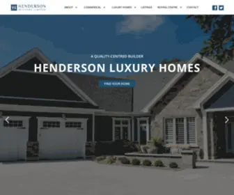 Hendersonbuilders.com(Henderson Luxury Homes) Screenshot