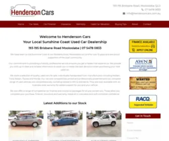 Hendersoncars.com.au(Henderson Cars) Screenshot