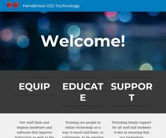 Hendersonisd.net(Henderson ISD Technology) Screenshot