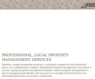 Hendersonpropertymanagement.ca(Henderson Property Management) Screenshot