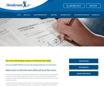 Hendersons.com.au(Hendersons Educational Service) Screenshot