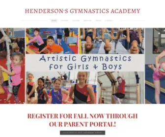 Hendersonsgym216.com(HENDERSON'S GYMNASTICS ACADEMY) Screenshot