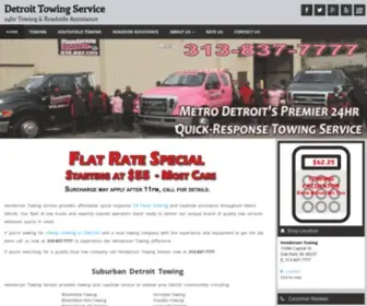 Hendersontow.com(Metro Detroit Car Towing Company) Screenshot