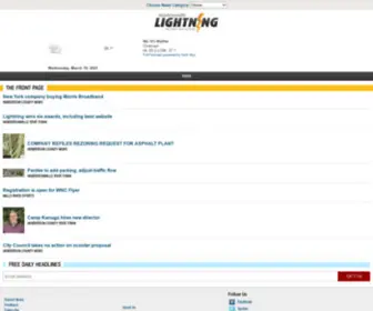 Hendersonvillelightning.com(The Front Page) Screenshot