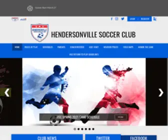 Hendersonvillesoccerclub.com(Www.bluesombrero.com/hsc) Screenshot