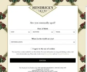 Hendricksgin.com(Hendrick's Gin) Screenshot
