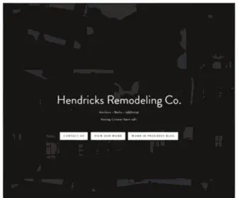 Hendricksremodel.com(Hendricks Remodeling) Screenshot