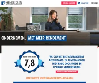 Hendriksen.nl(Hendriksen Accountants en Adviseurs) Screenshot