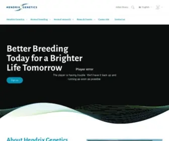 Hendrix-Genetics.com(Hendrix Genetics) Screenshot