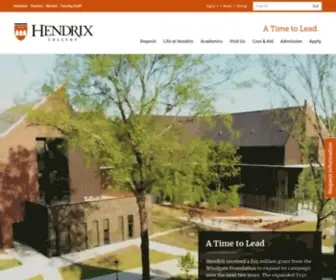 Hendrix.edu(Hendrix College) Screenshot