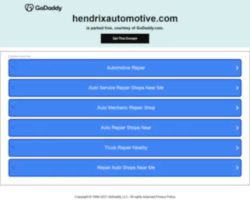 Hendrixautomotive.com(Hendrixautomotive) Screenshot