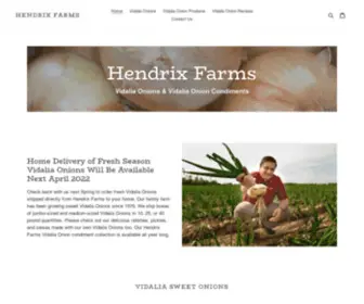 Hendrixfarms.com(Hendrix Farms Vidalia Onions and Vidalia Onion Products) Screenshot