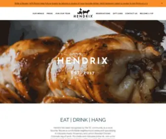 Hendrixoc.com(Hendrix Restaurant and Bar) Screenshot