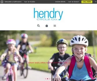 Hendrycycles.com.au(Hendry cycles) Screenshot