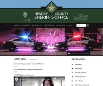 Hendrysheriff.org(Hendry County Sheriff) Screenshot