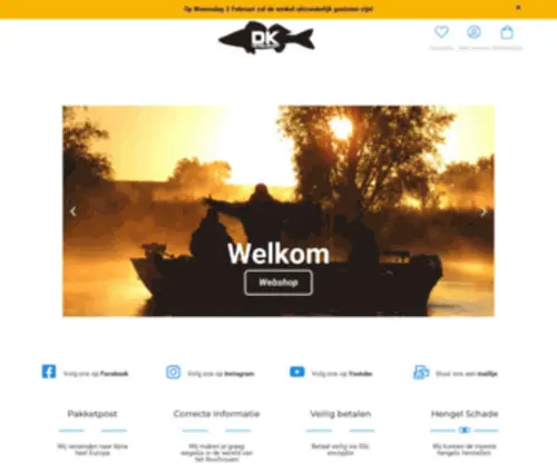 Hengelsportdekock.be(Online hengelsport winkel voor zeebaars) Screenshot