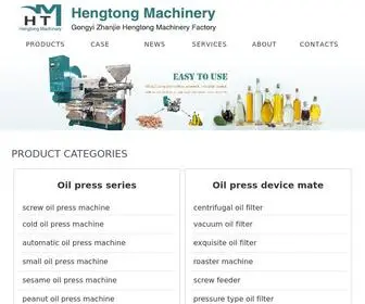 Hengtongmachine.com(Oil press machine) Screenshot