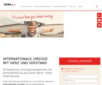 Henk-International.de(Internationale Umzüge für Unternehmen) Screenshot