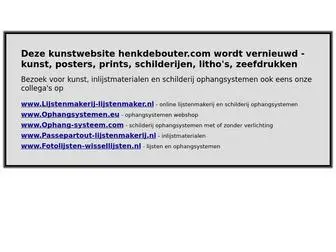 Henkdebouter.com(Site voor kunst) Screenshot